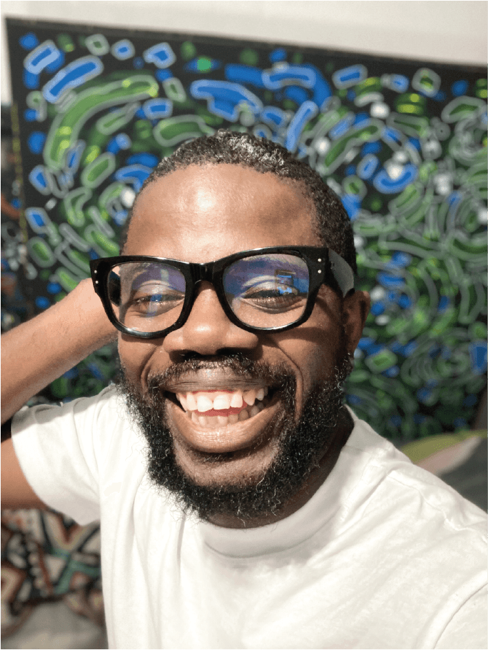 Aurel Okuka Mokando in studio